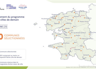 Petites Villes de Demain : 30 communes sélectionnées dans le Finistère
