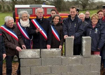 Pose de la première pierre du Centre d'Incendie et de Secours de Crozon